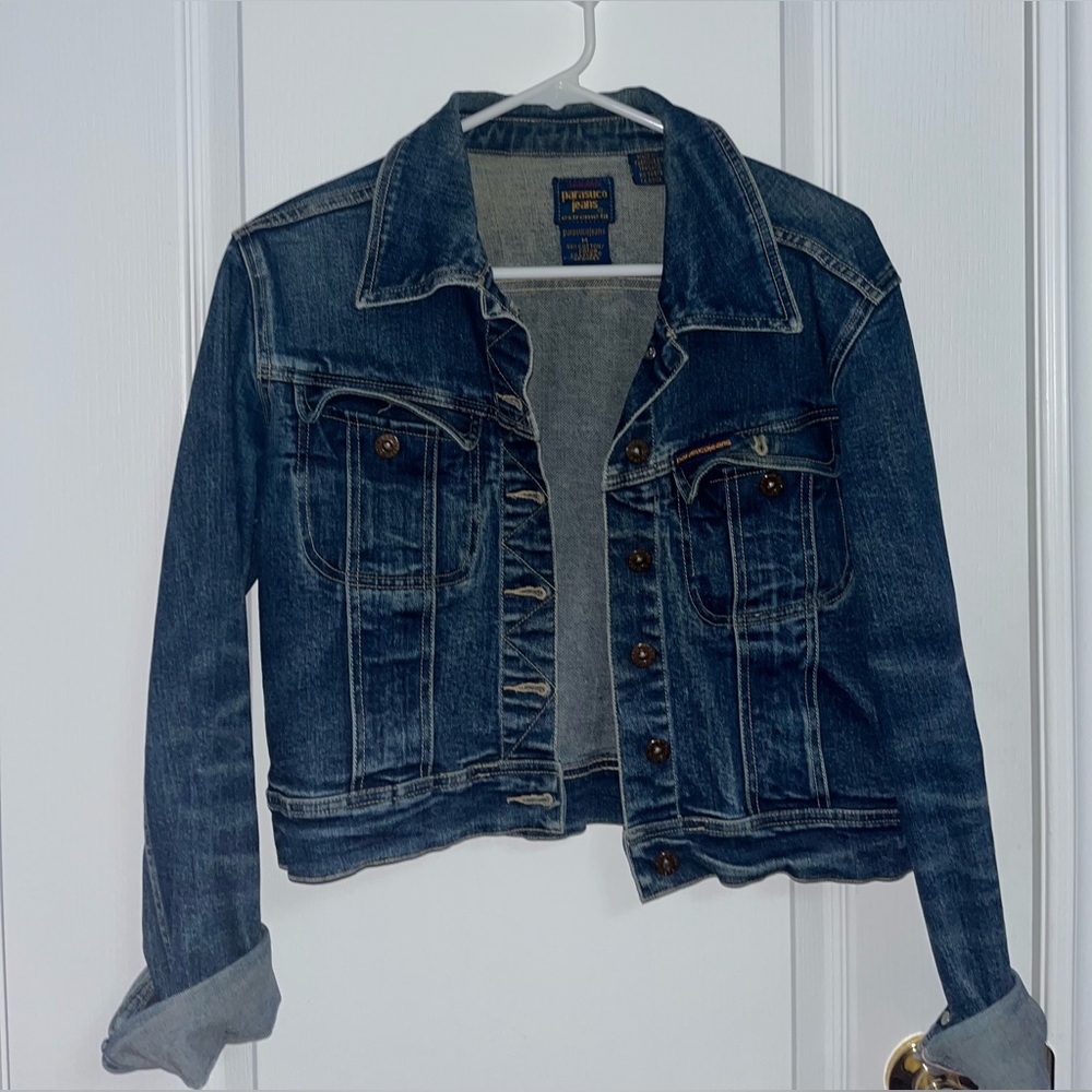 Petite friendly vintage parasuco denim jacket